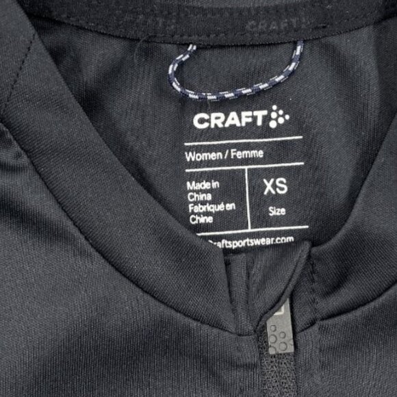 Craft Black Short Sleeve Rear Zip Pocket Cycling Bike Jersey Women's XS - Picture 6 of 9